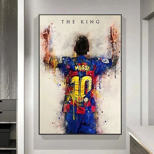 Lionel Messi Canvas Wall Art