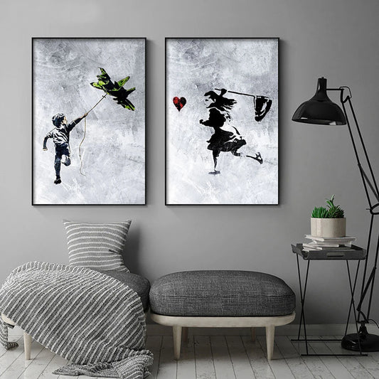 Banksy Canvas Wall Art Collection 2
