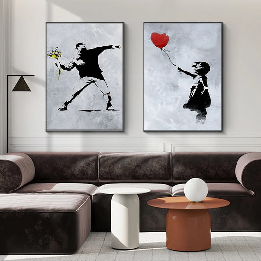 Banksy Canvas Wall Art Collection