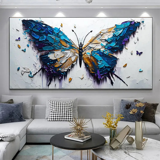 Abstract Butterfly Canvas Wall Art