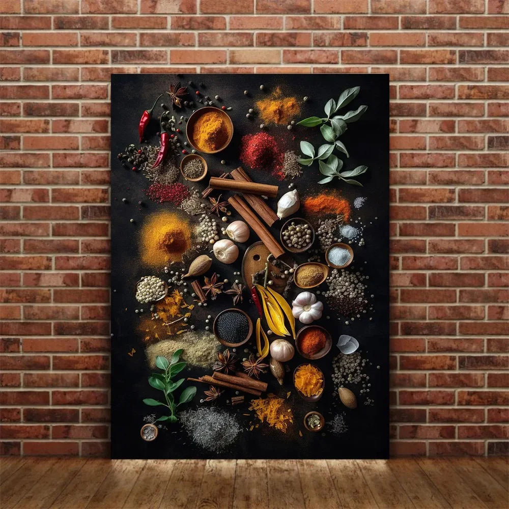 Herbs And Spices Canvas Wall Art Collection 2