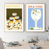 Minimalist Retro Cocktail Canvas Wall Art Collection