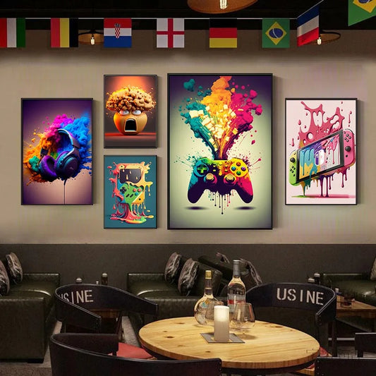 Abstract Gaming Canvas Collection