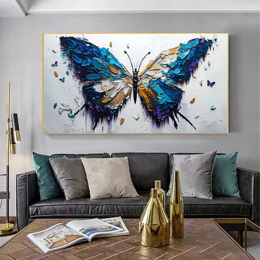 Abstract Butterfly Canvas Wall Art